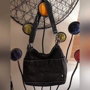 Black Leather Shoulder Bag